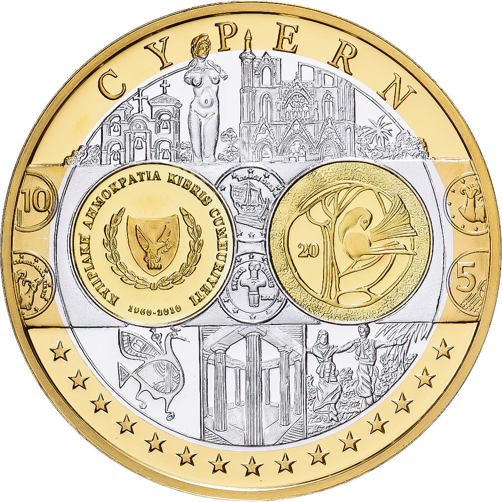 Cypr, medal, Europa, Srebro, MS(65-70)