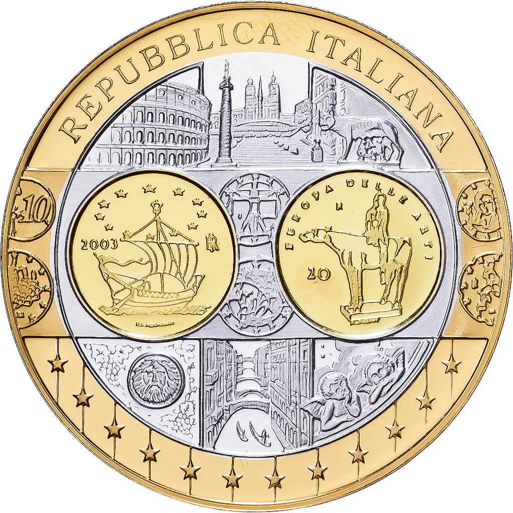 Italien, Medaille, Europa, Silber, STGL
