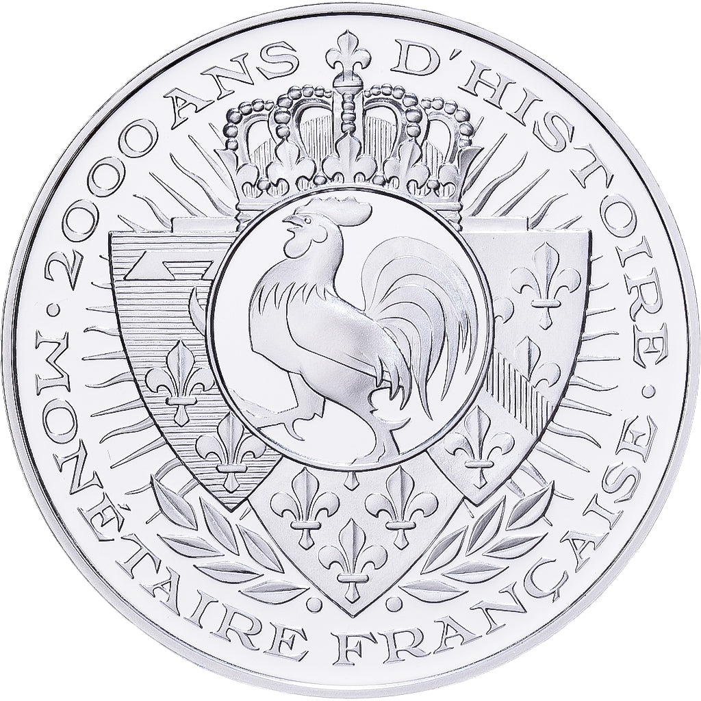 Frankreich, Medaille, 2000 Ans d'Histoire Monétaire, Teston François Ier