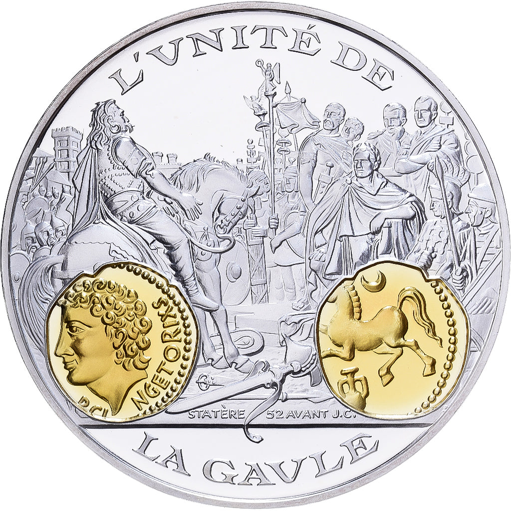 Frankreich, Medaille, 2000 Ans d'Histoire Monétaire, La Gaule, Vercingétorix