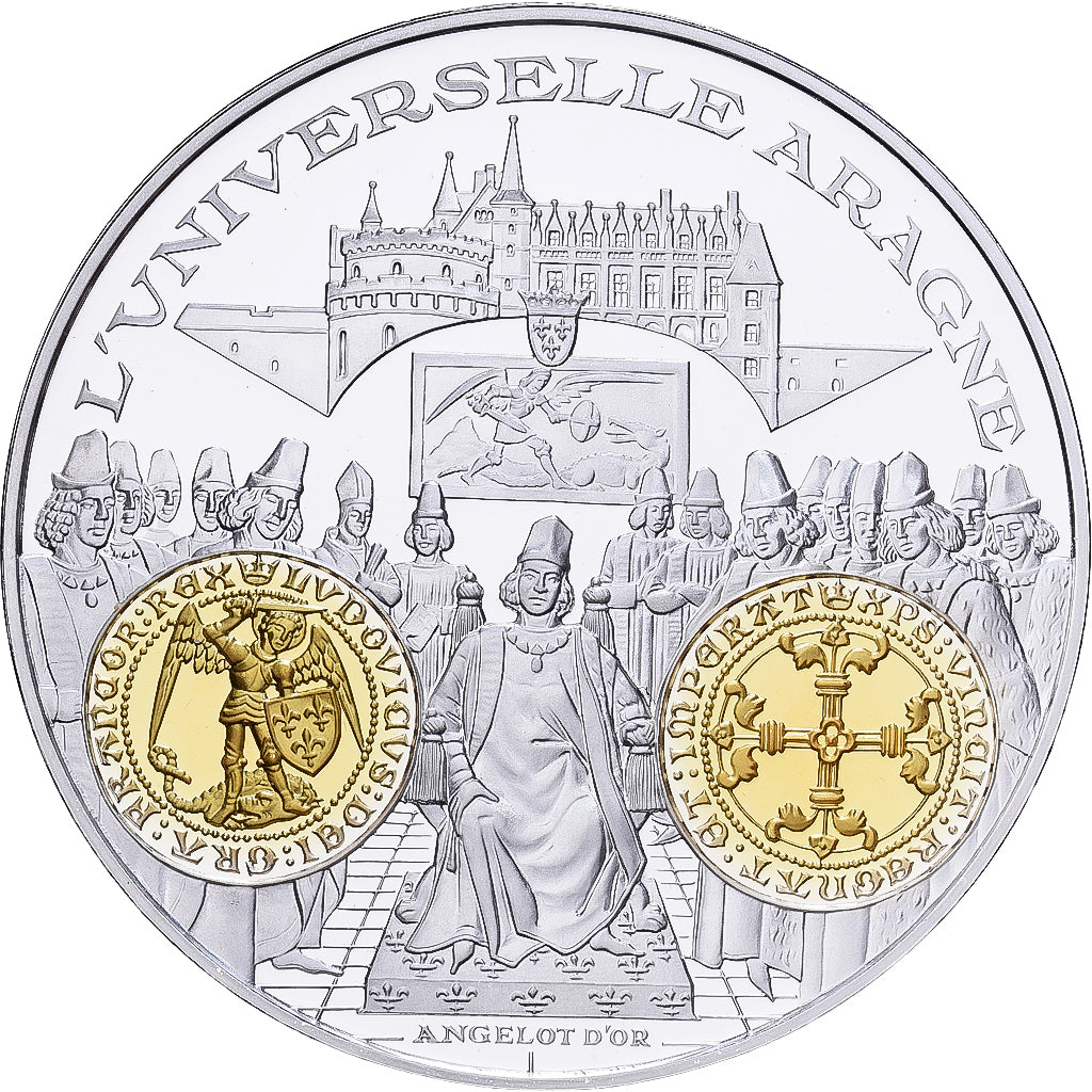 Frankreich, Medaille, Histoire Monétaire, Angelot d'Or, Silber, STGL