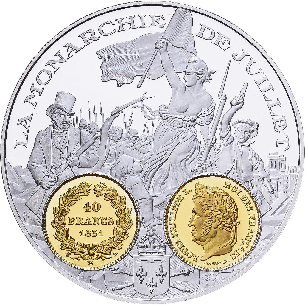 Frankreich, Medaille, Histoire Monétaire, 40 Francs Louis-Philippe Ier, Silber