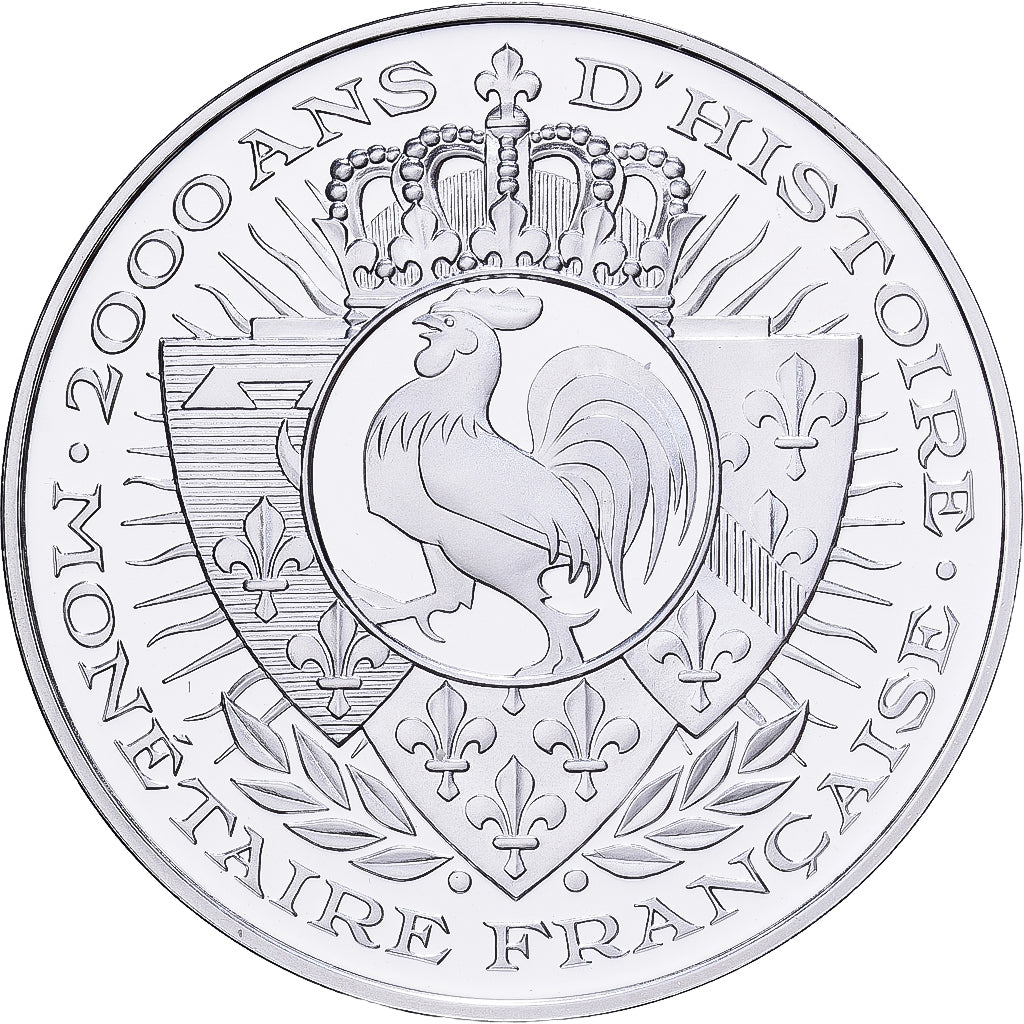 Frankreich, Medaille, 2000 Ans d'Histoire Monétaire, Louis d'Or, Silber, STGL