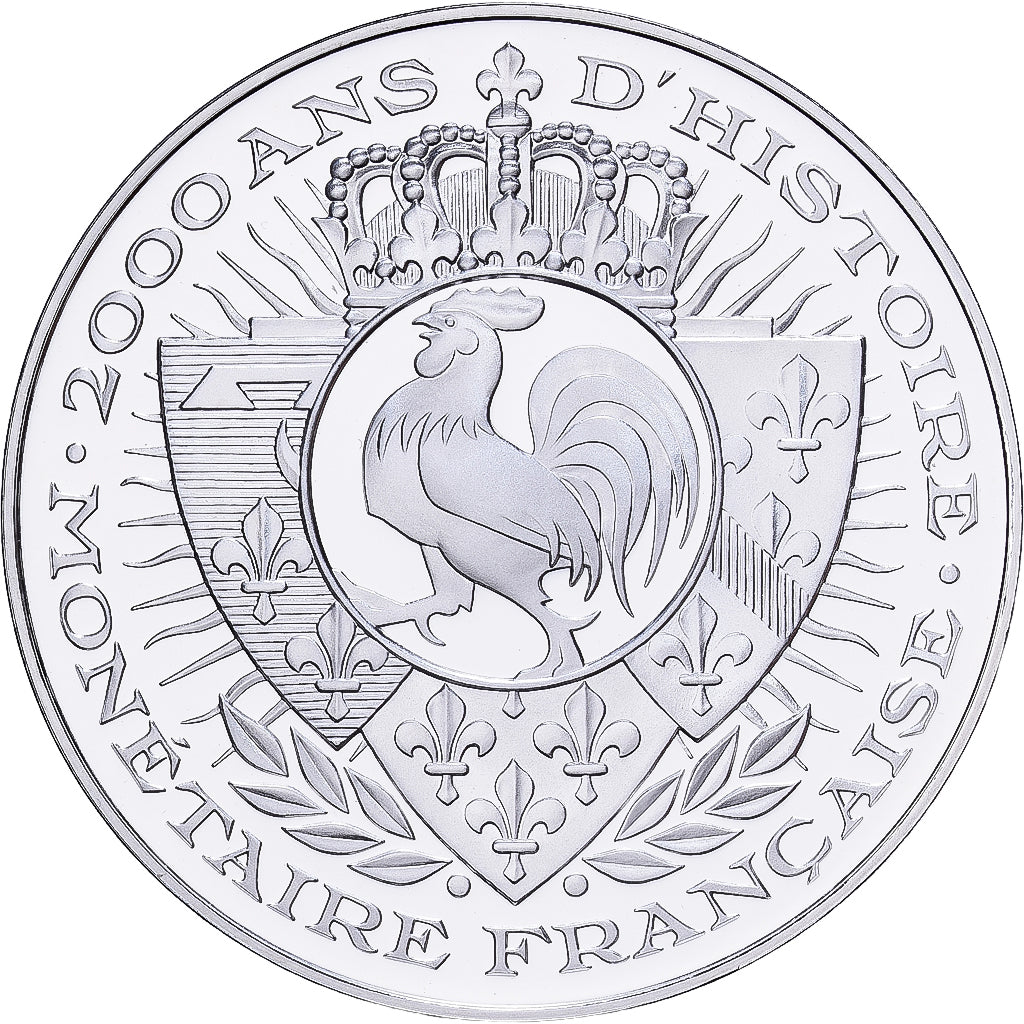 Francia, medalla, Histoire Monétaire, Unité dans la Diversité, Plata, FDC