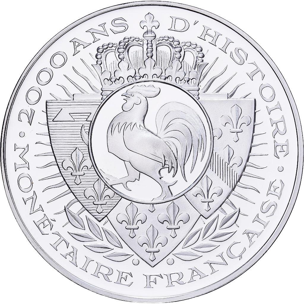 France, Medal, Histoire Monétaire, Franc Germinal, Silver, MS(65-70)