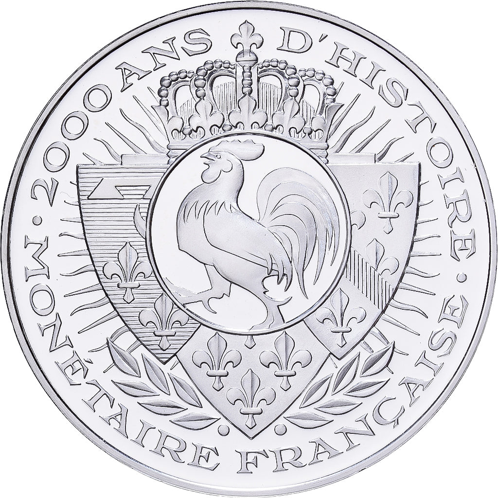 Frankreich, Medaille, Histoire Monétaire, 25 Centimes Lindauer, Silber, STGL