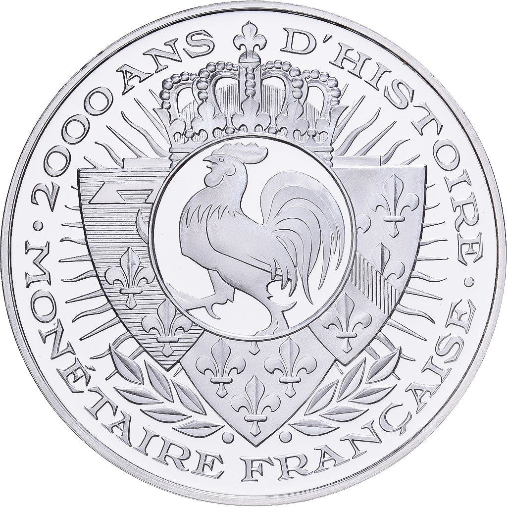 France, Medal, Histoire Monétaire, Ecu d'Argent, Louis XIII, Silver, MS(65-70)