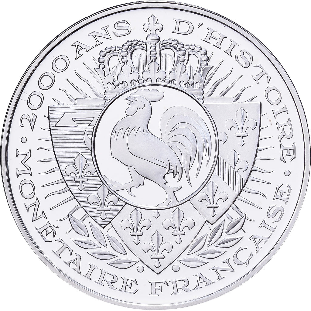 France, Medal, Histoire Monétaire, Franc à Cheval, Silver, MS(65-70)