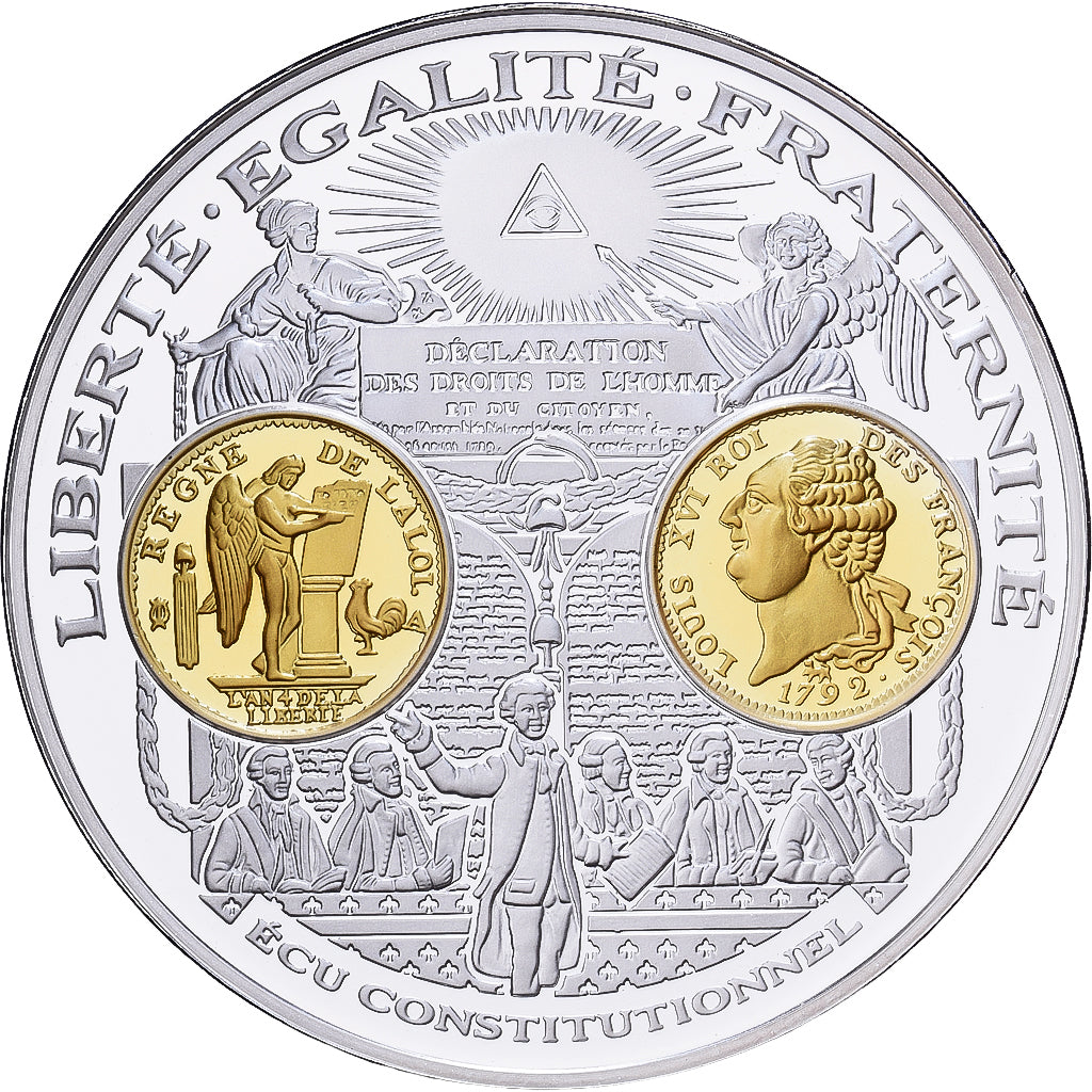 Frankrijk, Medaille, Histoire de la Monnaie Française, Ecu Constitutionnel