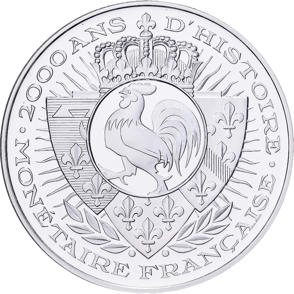 France, Medal, Histoire Monétaire, Denier Carolingien, Silver, MS(65-70)
