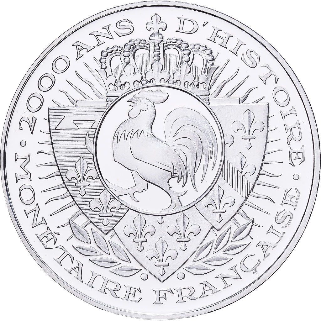 France, Médaille, Histoire Monétaire, Ecu aux Lauriers, Louis XV, Argent, FDC
