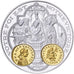 França, medalha, Histoire Monétaire, Triens, Prata, MS(65-70)
