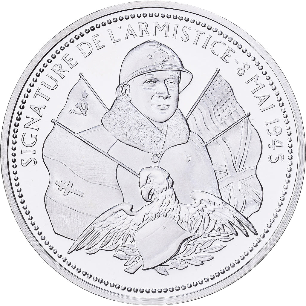 France, Medal, Signature de l'Armistice, Silver, MS(65-70)