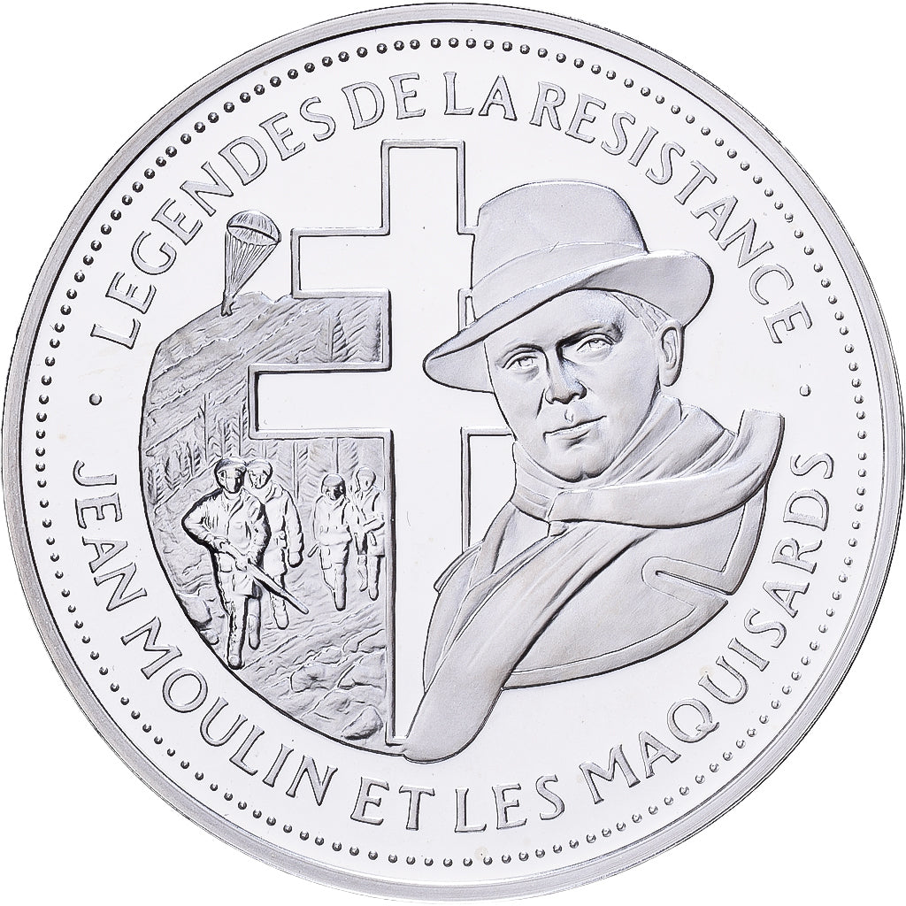Frankreich, Medaille, Légende de la Résistance, Jean Moulin et les Maquisards