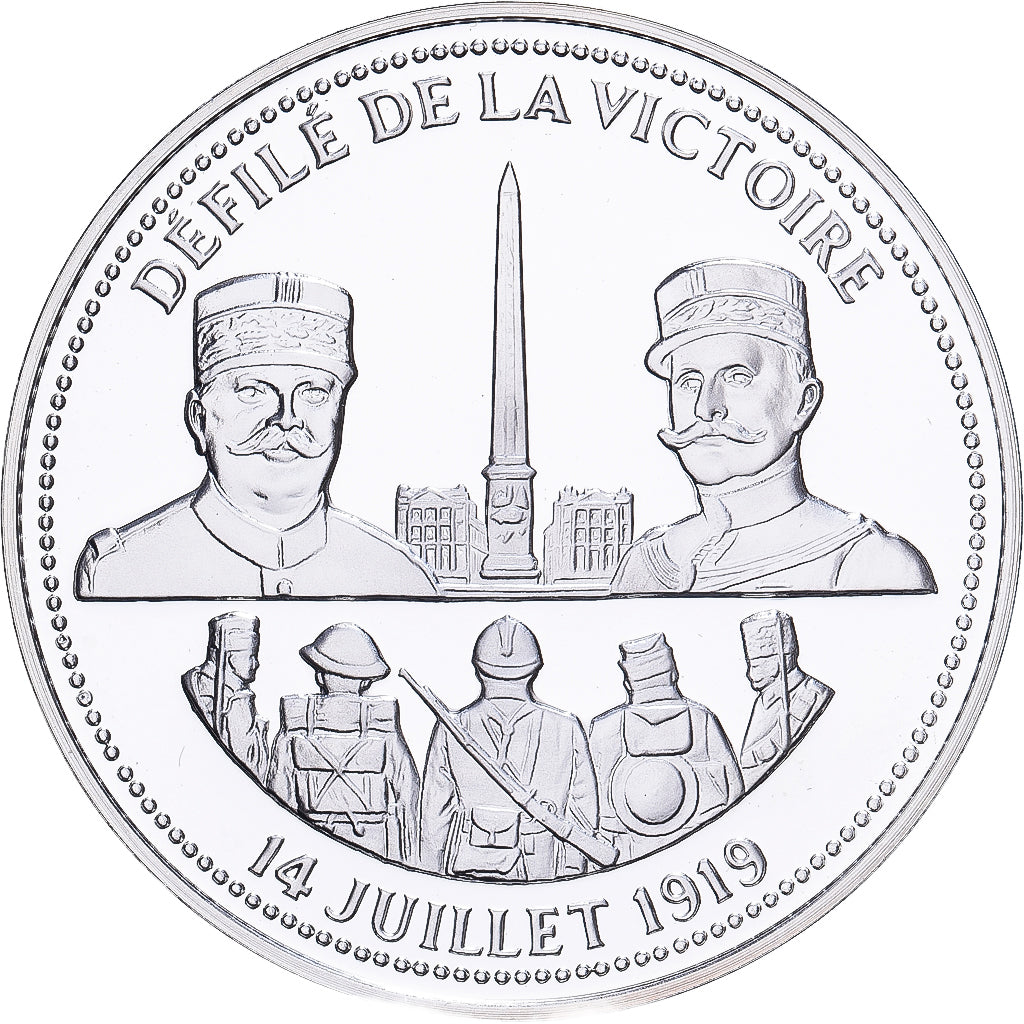 France, Médaille, Défilé de la Victoire, Argent, FDC