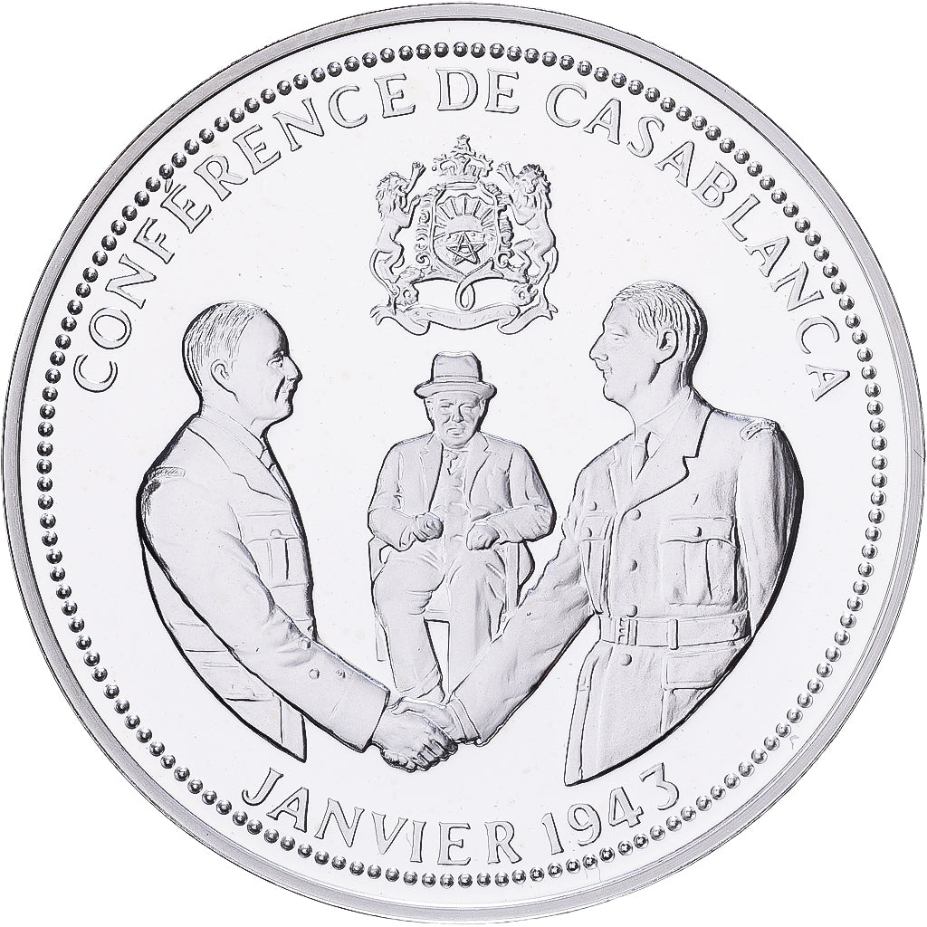 France, Medal, Conférence de Casablanca, Silver, MS(65-70)