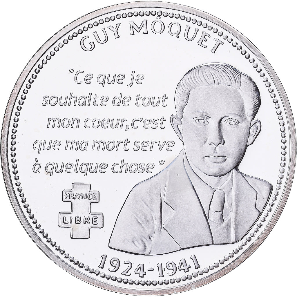 Francia, medalla, Guy Môquet, Plata, FDC