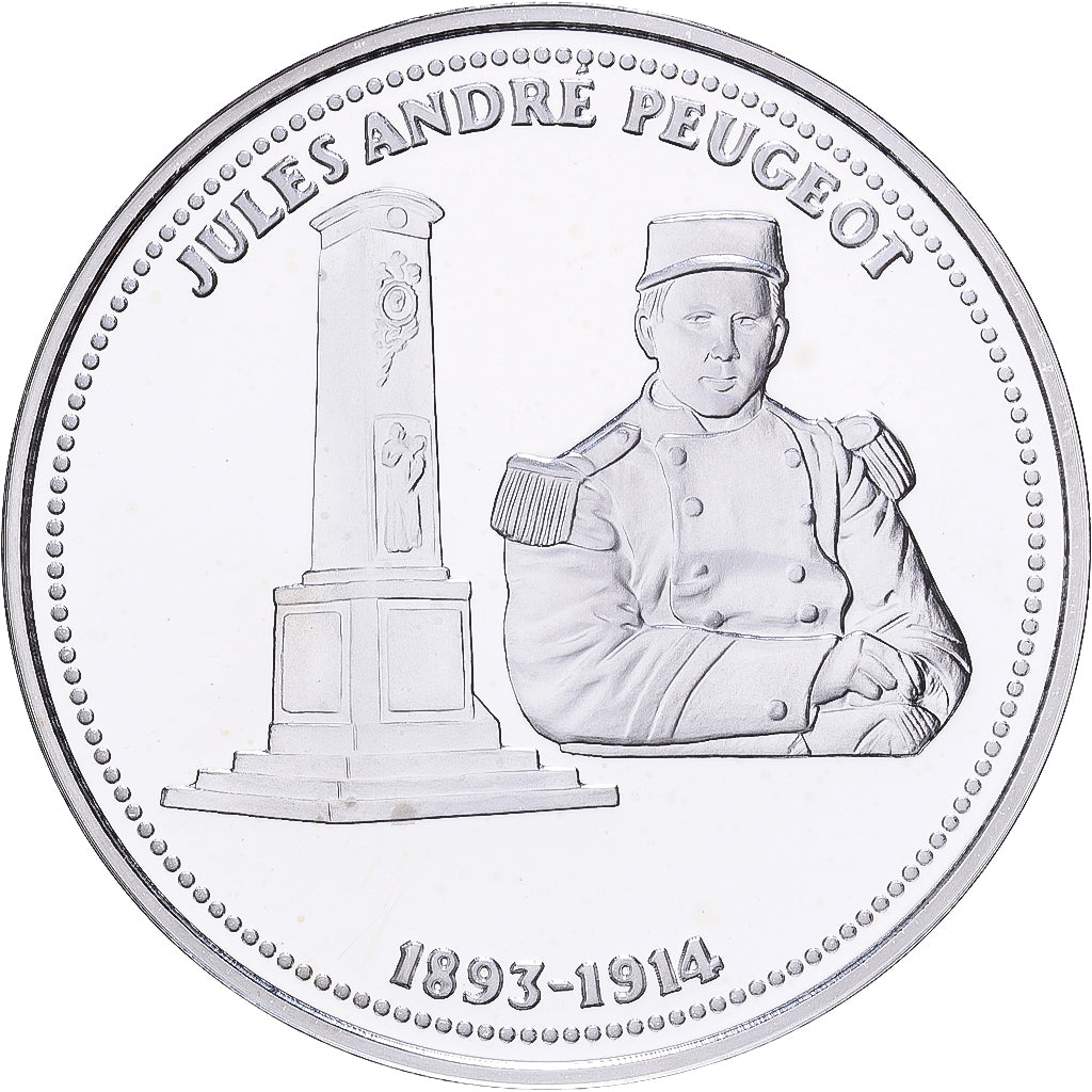 França, medalha, Centenaire Première Guerre Mondiale, Jules-André Peugeot