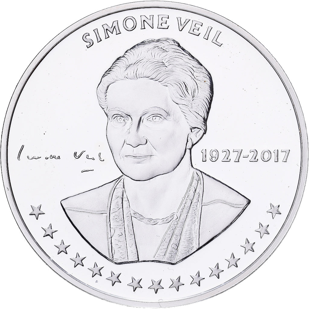 Frankreich, Medaille, Simone Veil, Silber, STGL