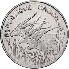 Gabon, 100 Francs, 1972, Nickel, AU(50-53)