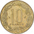 Zentralafrikanische Staaten, 10 Francs, 1975, Paris, Aluminum-Bronze, SS+, KM:9