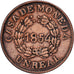 Argentina, BUENOS AIRES, Real, 1854, Buenos Aires, Copper, VF(30-35), KM:10