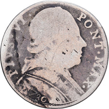 Vatican, PAPAL STATES-BOLOGNA, Testone, Teston, 1785, Bologne, Silver