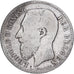 Belgia, Leopold II, Franc, 1886, Srebro, VF(20-25), KM:29.1