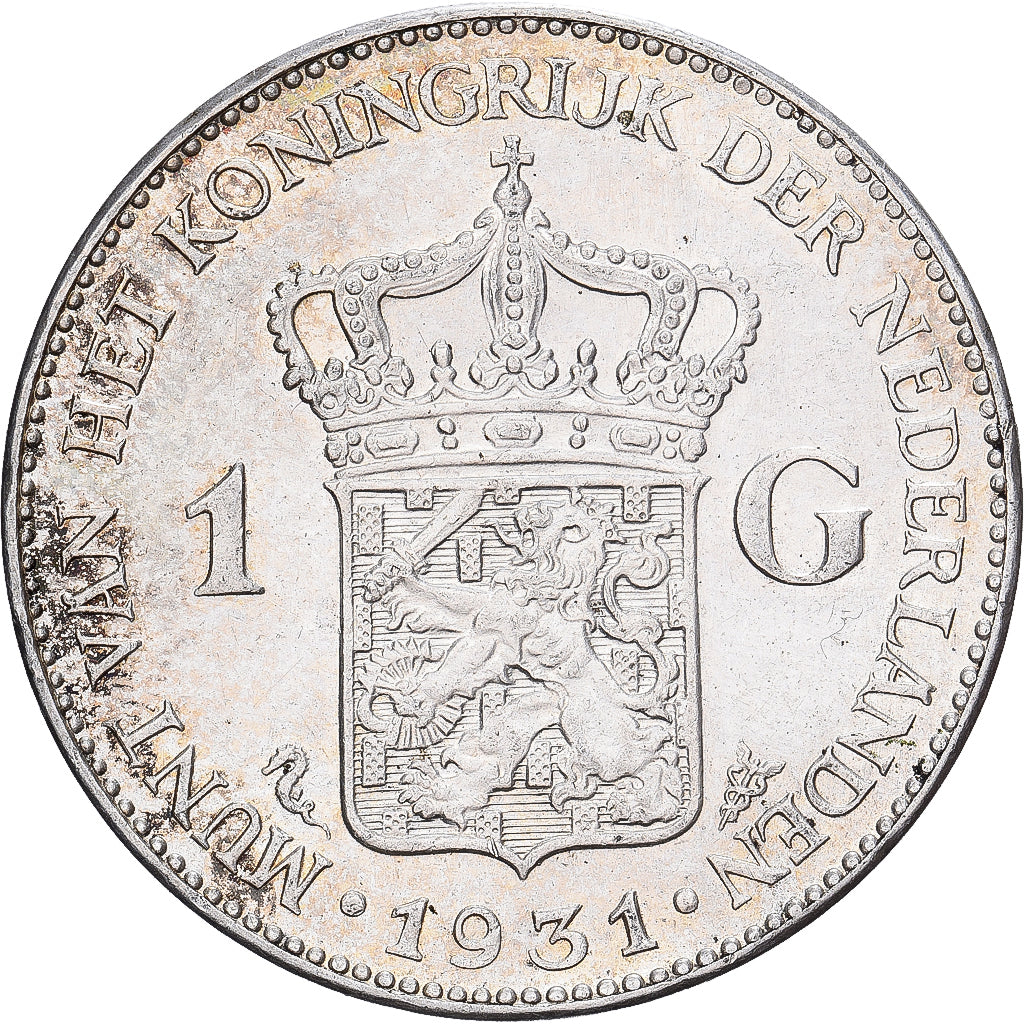 Paesi Bassi, Wilhelmina I, Gulden, 1931, Utrecht, Argento, SPL-, KM:161.1