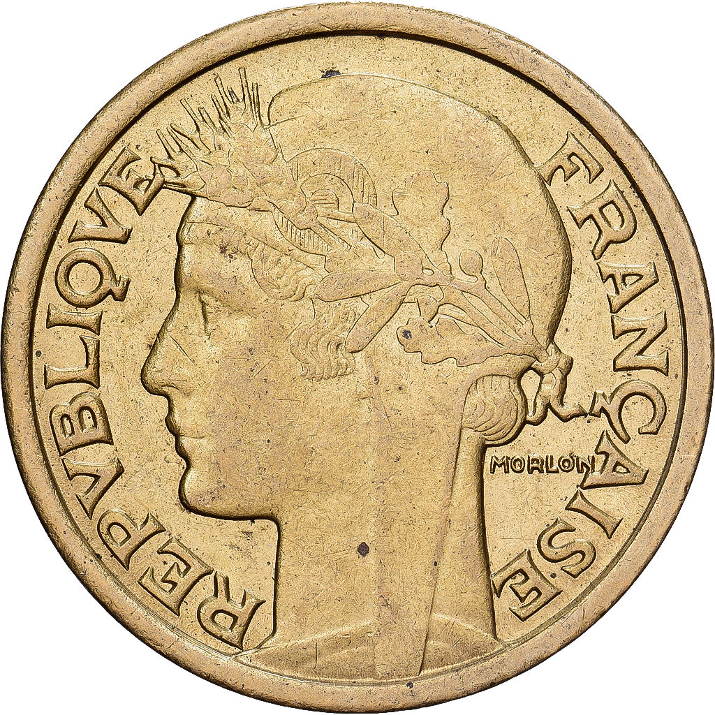 Frankrijk, 2 Francs, Morlon, 1939, Aluminum-Bronze, ZF, Gadoury:535, KM:886