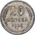 Rusia, Soviet Union, 20 Kopeks, 1925, MBC, Plata, KM:88