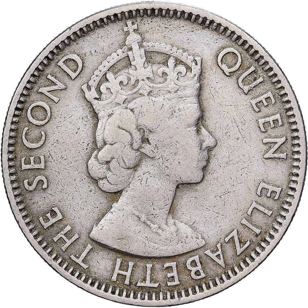 Cyprus, 50 Mils, 1955, Copper-nickel, EF(40-45), KM:36