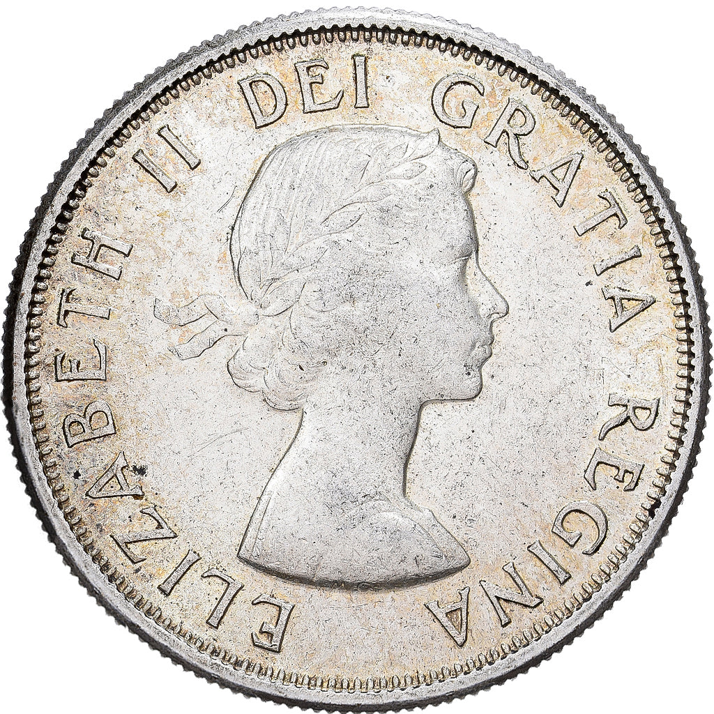 Canadá, Elizabeth II, 50 Cents, 1963, Royal Canadian Mint, Plata, BC+, KM:56