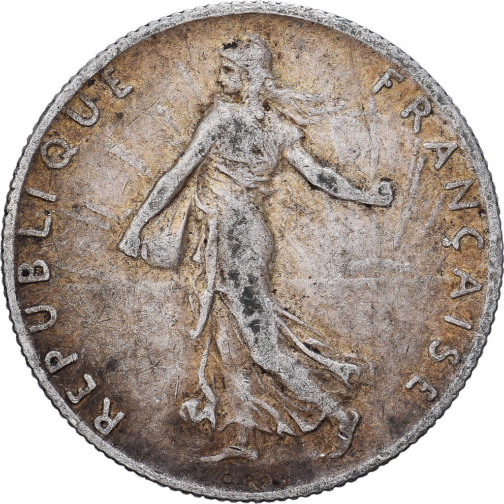 France, 50 Centimes, 1912, Paris, Silver, EF(40-45)
