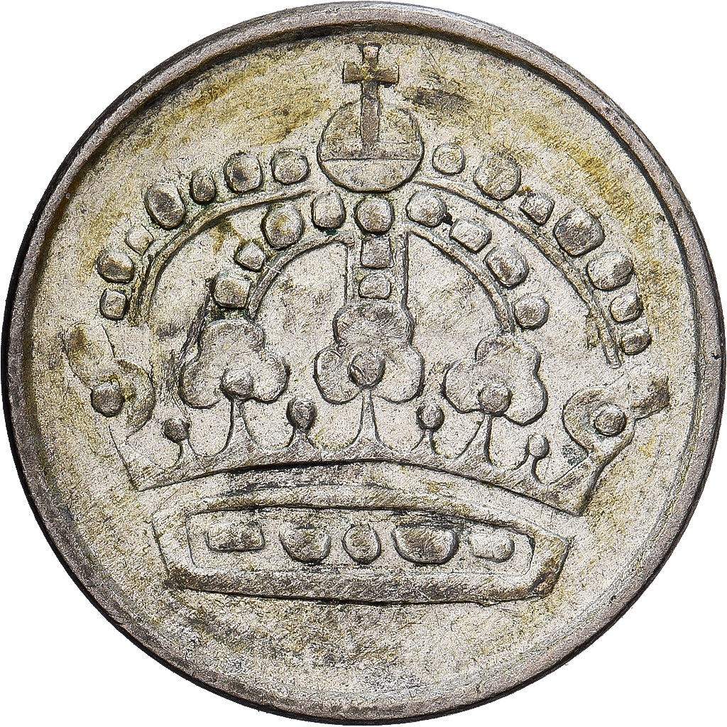 Münze, Schweden, Gustaf VI, 25 Öre, 1956, SS, Silber, KM:824
