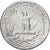 États-Unis, Quarter Dollar., Washington, 1964, Philadelphie, Argent, TB+