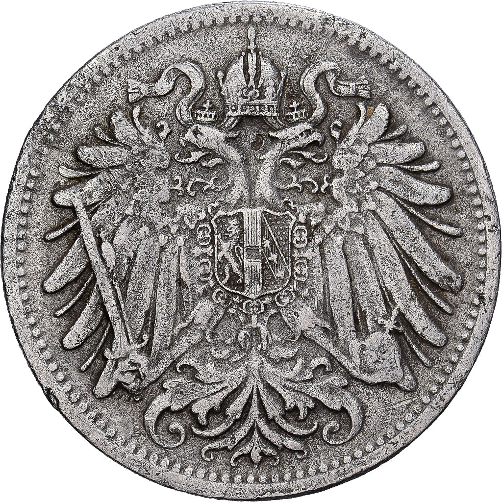 Austria, Franz Joseph I, 20 Heller, 1909, AUSTRIA, Nichel, BB, KM:2803
