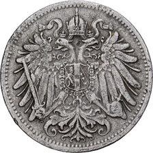 Austria, Franz Joseph I, 20 Heller, 1909, AUSTRIA, Nichel, BB, KM:2803