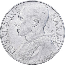 Vatican, Pius XII, 10 Lire, 1947, Rome, Aluminum, AU(55-58), KM:43