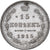 Rusia, Nicholas II, 15 Kopeks, 1915, Petrograd, Plata, MBC, KM:21a.3