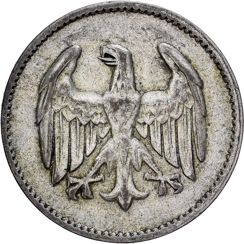 NIEMCY, REP. WEIMARSKA, Mark, 1924, Stuttgart, Srebro, EF(40-45), KM:42