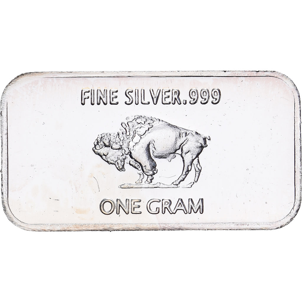 États-Unis, 1 Gramme, LINGOTIN BISON, Central Metal Corp (CMC), Windsor