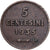 San Marino, 5 Centesimi, 1935, Rome, Bronze, AU(50-53), KM:12