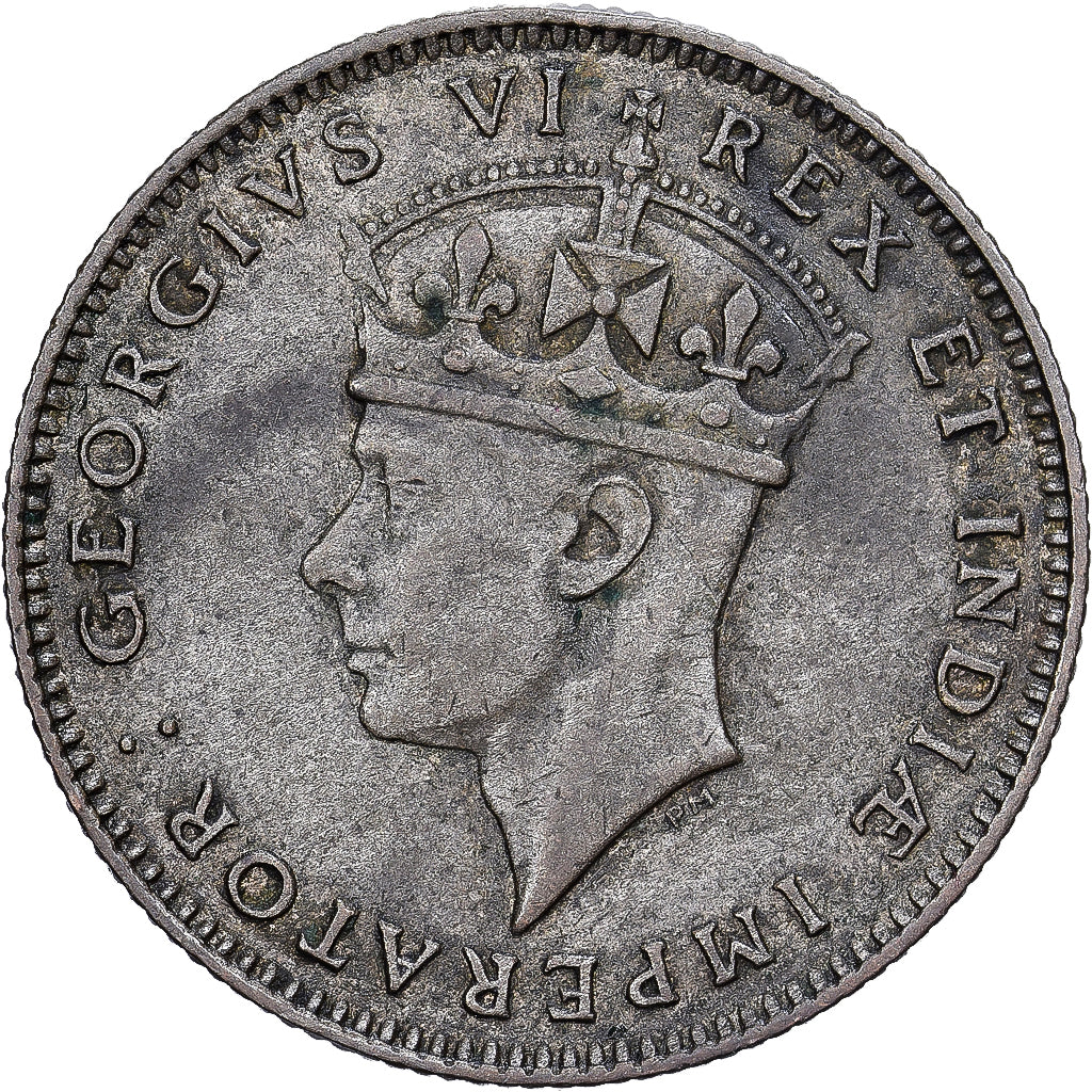 British East Africa, George VI, 50 Cents, 1942, Heaton, Silber, S+, KM:27