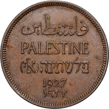 Palestina, Mil, 1927, Bronzo, BB, KM:1