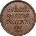 Palestina, Mil, 1927, Bronzo, BB, KM:1