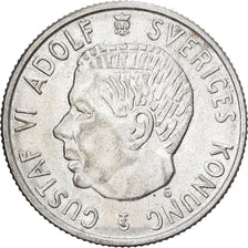 Svezia, Gustaf VI, 2 Kronor, 1954, Rame-nichel, SPL-, KM:827a