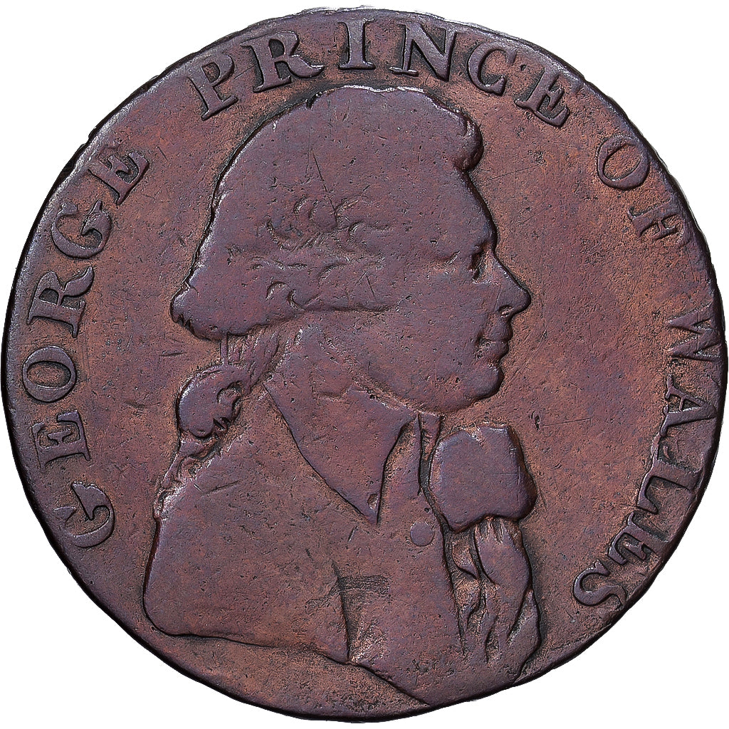 Great Britain, Halfpenny Token, National Series, 1795, Middlesex, Copper
