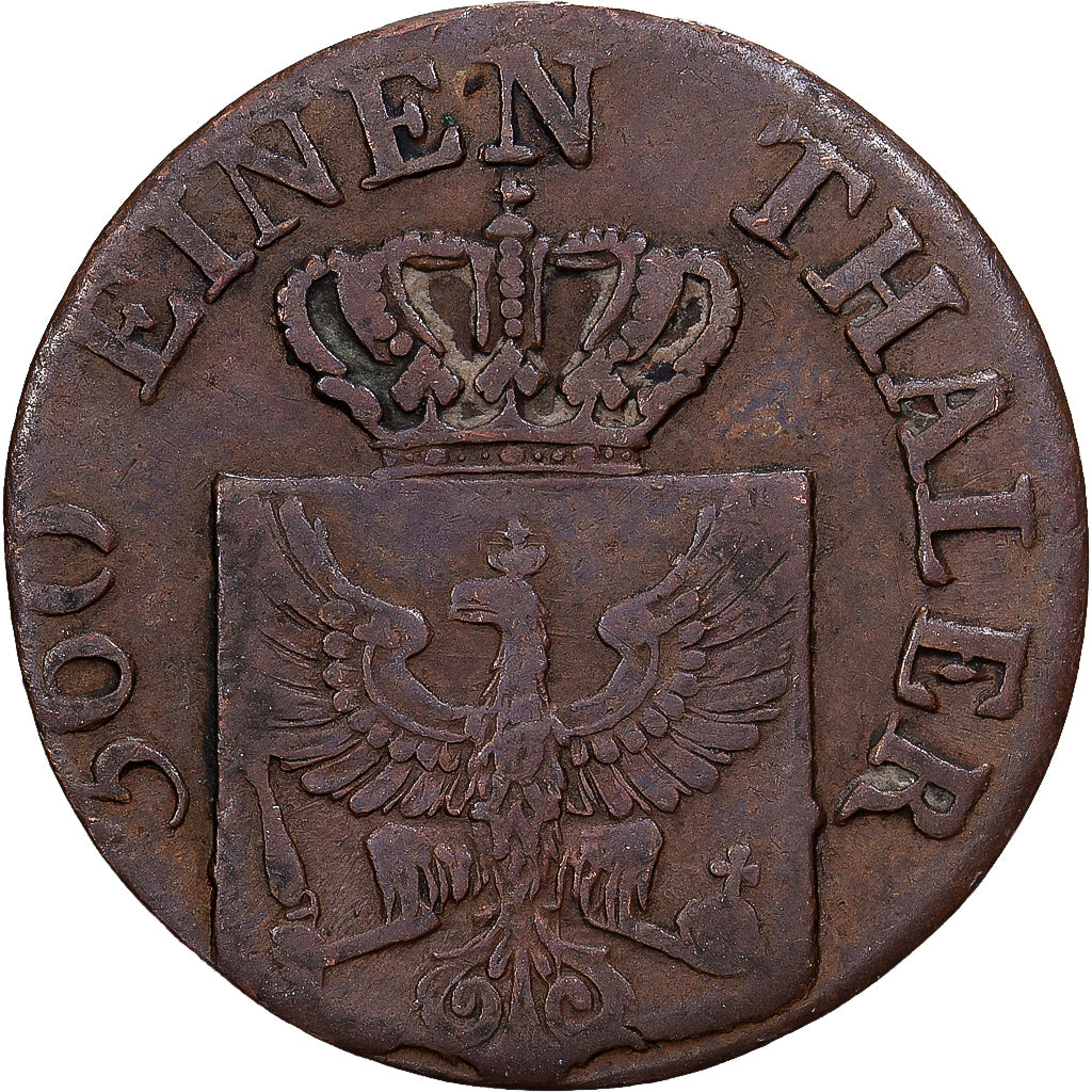 Stati tedeschi, PRUSSIA, Friedrich Wilhelm IV, Pfennig, 1821, Berlin, Rame, B+