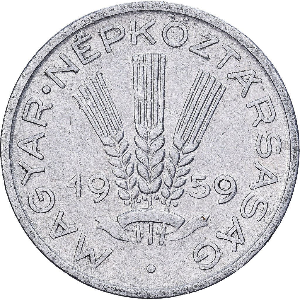 Węgry, 20 Fillér, 1959, Budapest, Aluminium, EF(40-45), KM:550